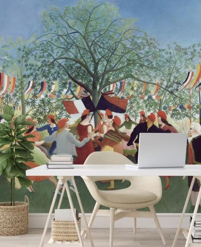 fine art wallpaper mural called A Centennial of Independence by Henri Rousseau