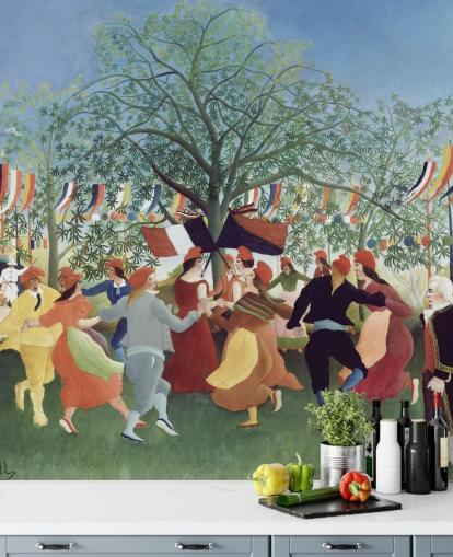 mural de papel de parede de belas artes chamado Um Centenário da Independência, de Henri Rousseau mural de papel de parede de belas artes chamado Um Centenário da Independência, de Henri Rousseau