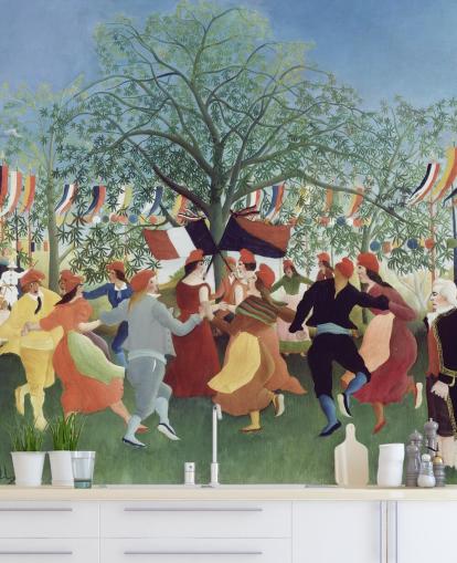 fine art wallpaper mural called A Centennial of Independence by Henri Rousseau