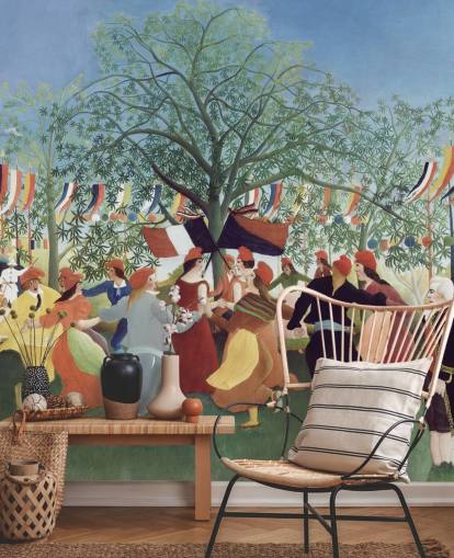 papier peint mural d'art intitulé Un centenaire de l'indépendance par Henri Rousseau