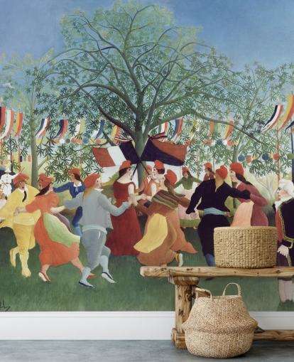 kunsttapet vægmaleri kaldet A Centennial of Independence af Henri Rousseau kunsttapet vægmaleri kaldet A Centennial of Independence af Henri Rousseau