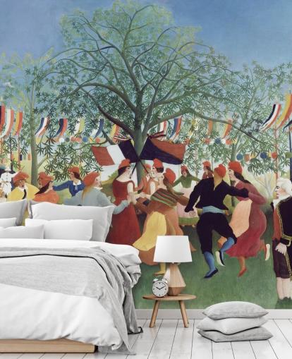 mural de papel de parede de belas artes chamado Um Centenário da Independência, de Henri Rousseau