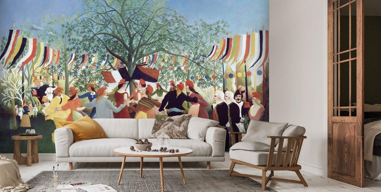 Tableau Décoratif Sur Toile 'Rousseau Centenario' - Reproduction Encadrée, Fait Main En Italie