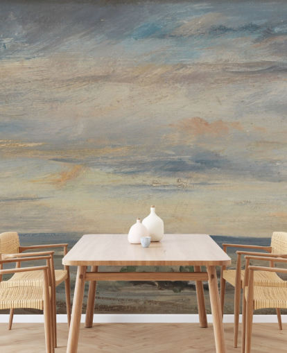 kunstbehangmuurschildering genaamd Cloud Study, Early Morning, Looking East from Hampstead van John Constable