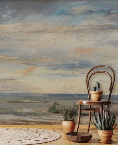 carta da parati d'arte chiamata Cloud Study, Early Morning, Looking East from Hampstead di John Constable