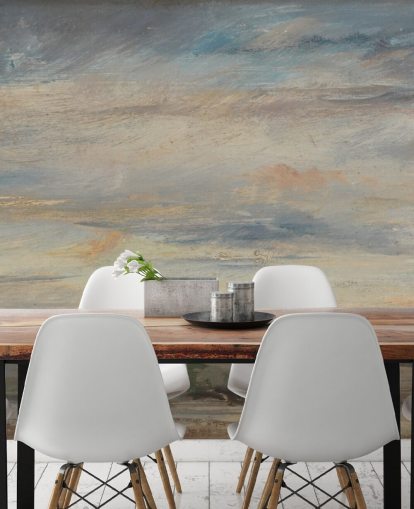 fine art wallpaper mural called Cloud Study, Early Morning, Looking East from Hampstead by John Constable