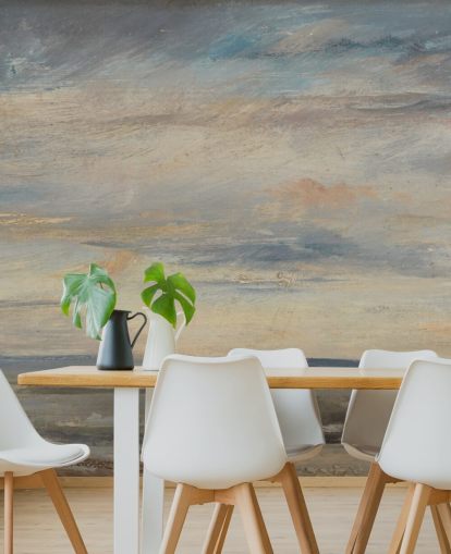 mural de papel pintado de bellas artes llamado Cloud Study, Early Morning, Looking East from Hampstead de John Constable