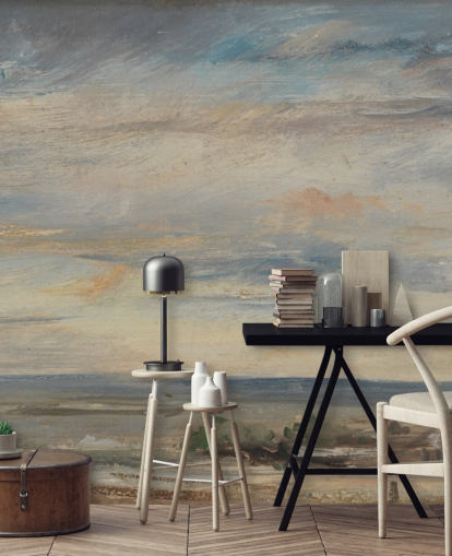 fine art wallpaper mural called Cloud Study, Early Morning, Looking East from Hampstead by John Constable