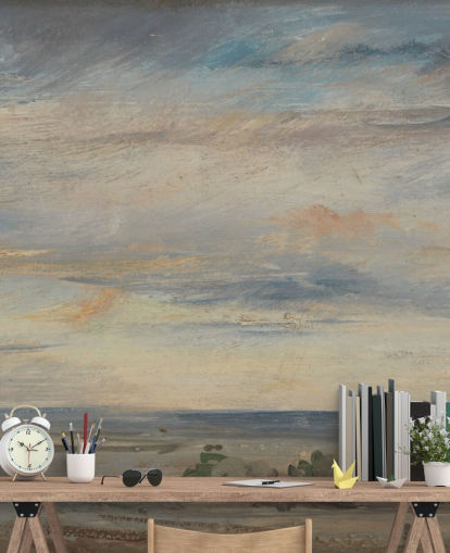 papier peint mural d'art intitulé Cloud Study, Early Morning, Looking East from Hampstead par John Constable