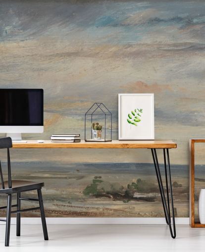 papier peint mural d'art intitulé Cloud Study, Early Morning, Looking East from Hampstead par John Constable