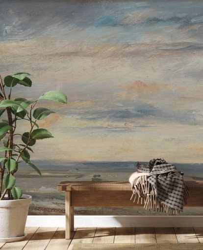 fine art wallpaper mural called Cloud Study, Early Morning, Looking East from Hampstead by John Constable