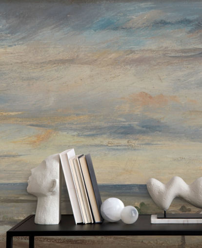 Kunsttapete mit dem Titel Cloud Study, Early Morning, Looking East From Hampstead von John Constable