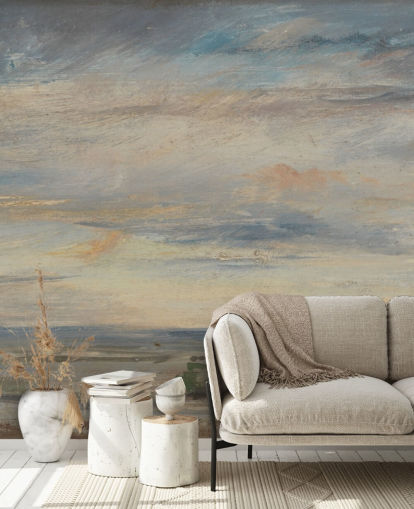 papier peint mural d'art intitulé Cloud Study, Early Morning, Looking East from Hampstead par John Constable