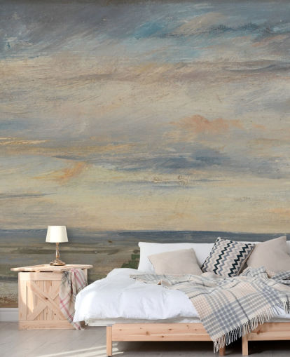 mural de papel pintado de bellas artes llamado Cloud Study, Early Morning, Looking East from Hampstead de John Constable