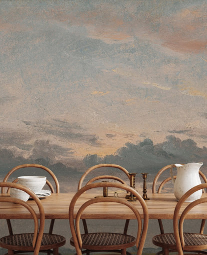 mural de papel de parede de belas artes chamado A Cloud Study, Sunset de John Constable para quartos e salas de estar