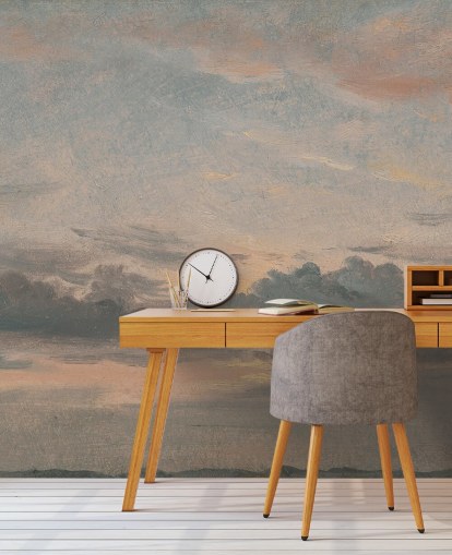 konsttapet väggmålning som heter A Cloud Study, Sunset av John Constable för sovrum och vardagsrum konsttapet väggmålning som heter A Cloud Study, Sunset av John Constable för sovrum och vardagsrum