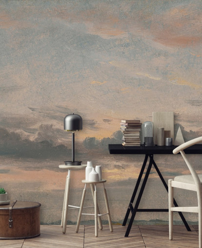 mural de papel de parede de belas artes chamado A Cloud Study, Sunset de John Constable para quartos e salas de estar mural de papel de parede de belas artes chamado A Cloud Study, Sunset de John Constable para quartos e salas de estar