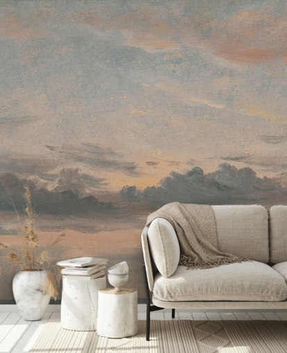 fine art wallpaper mural called A Cloud Study, Sunset by John Constable for bedrooms and living rooms