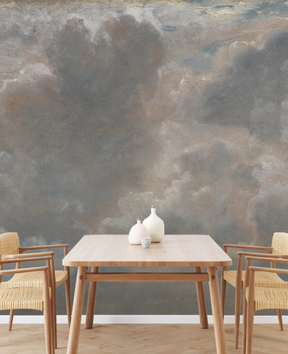 konstväggmålning kallad Cloud Study av John Constable för vardagsrum, badrum och sovrum