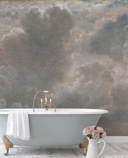 Kunsttapete namens Cloud Study von John Constable für Wohnzimmer, Badezimmer und Schlafzimmer