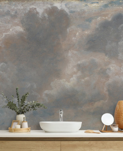 konstväggmålning kallad Cloud Study av John Constable för vardagsrum, badrum och sovrum