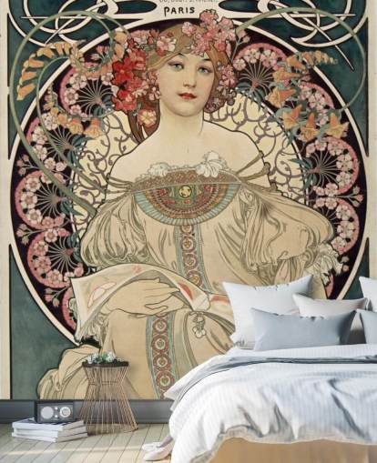 mural de pared de bellas artes llamado F. Champenois Imprimeur-Editeur de Alphonse Mucha mural de pared de bellas artes llamado F. Champenois Imprimeur-Editeur de Alphonse Mucha