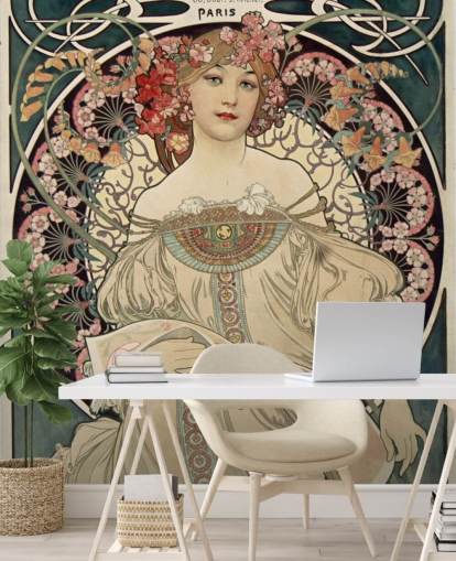 kunstveggmaleri kalt F. Champenois Imprimeur-Editeur av Alphonse Mucha kunstveggmaleri kalt F. Champenois Imprimeur-Editeur av Alphonse Mucha