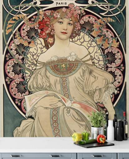 fine art wall mural called F. Champenois Imprimeur-Editeur by Alphonse Mucha