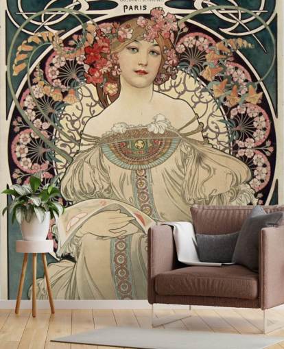 kunstveggmaleri kalt F. Champenois Imprimeur-Editeur av Alphonse Mucha kunstveggmaleri kalt F. Champenois Imprimeur-Editeur av Alphonse Mucha