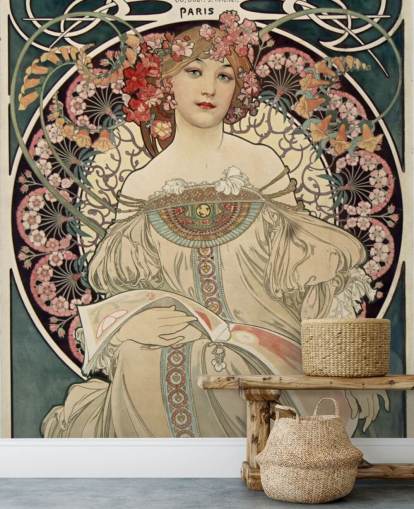 fine art wall mural called F. Champenois Imprimeur-Editeur by Alphonse Mucha