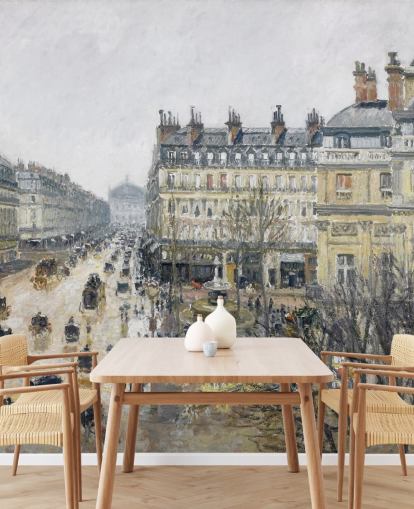 murale d'arte chiamato Place du Theatre Francais di Camille Pissarro