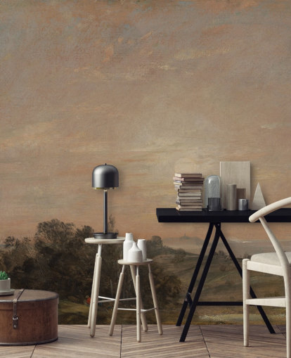 papier peint mural d'art intitulé Hampstead Heath regardant vers Harrow par John Constable