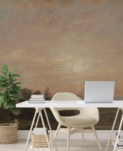 fine art wallpaper mural called Hampstead Heath looking towards Harrow by John Constable