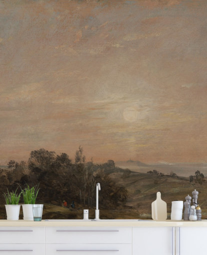 John Constablen taiteen taustakuvamaalaus nimeltä Hampstead Heath katsellen kohti Harrowia John Constablen taiteen taustakuvamaalaus nimeltä Hampstead Heath katsellen kohti Harrowia