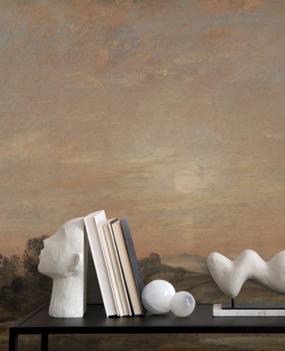 carta da parati fine art chiamata Hampstead Heath guardando verso Harrow di John Constable