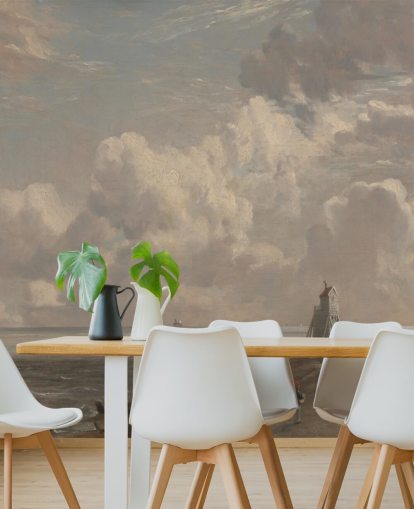 fine art wall mural called Harwich Lighthouse by John Constable for living rooms, bedrooms and bathrooms