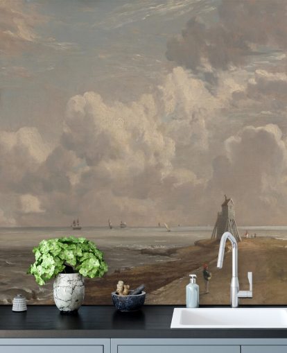 kunstvægmaleri kaldet Harwich Lighthouse af John Constable til stuer, soveværelser og badeværelser kunstvægmaleri kaldet Harwich Lighthouse af John Constable til stuer, soveværelser og badeværelser