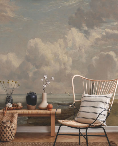 mural de pared de bellas artes llamado Harwich Lighthouse de John Constable para salas de estar, dormitorios y baños