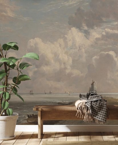 kunstveggmaleri kalt Harwich Lighthouse av John Constable for stuer, soverom og bad kunstveggmaleri kalt Harwich Lighthouse av John Constable for stuer, soverom og bad