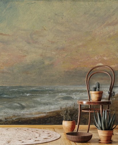 Kunsttapete namens Hove Beach von John Constable für Schlafzimmer, Wohnzimmer und Heimbüros