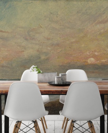 fine art wallpaper mural called Hove Beach by John Constable for bedrooms, living rooms and home offices