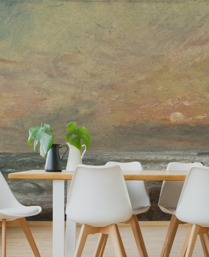 fine art wallpaper mural called Hove Beach by John Constable for bedrooms, living rooms and home offices