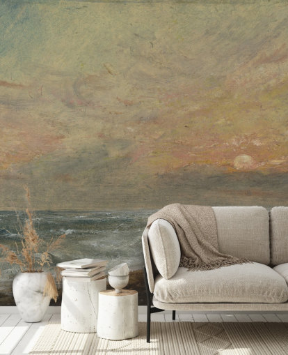 konsttapet väggmålning som heter Hove Beach av John Constable för sovrum, vardagsrum och hemmakontor konsttapet väggmålning som heter Hove Beach av John Constable för sovrum, vardagsrum och hemmakontor