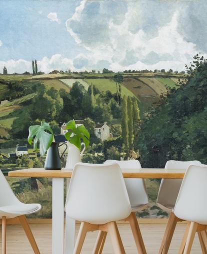 Kunsttapete namens Jalais Hill, Pontoise von Camille Pissarro für Schlafzimmer und Lounges