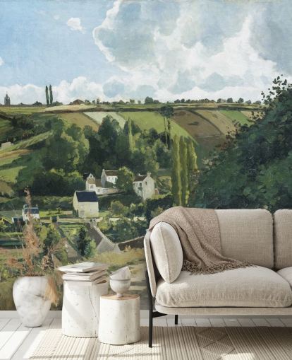 Kunsttapete namens Jalais Hill, Pontoise von Camille Pissarro für Schlafzimmer und Lounges