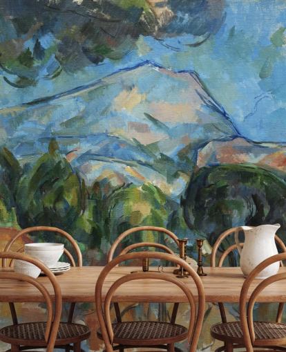 Kunstgemälde namens Mount Sainte-Victoire (1904) von Paul Cezanne für Schlafzimmer Kunstgemälde namens Mount Sainte-Victoire (1904) von Paul Cezanne für Schlafzimmer