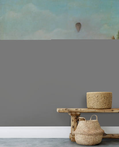 fine art wallpaper called Study for View of the Pont de Sevres by Rousseau for bedrooms and living rooms