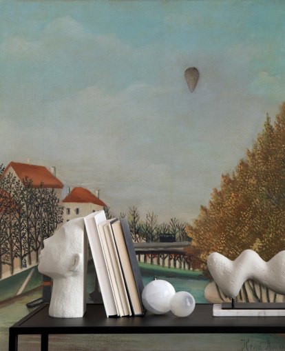 papel pintado de bellas artes llamado Estudio para la vista del Pont de Sevres de Rousseau para dormitorios y salas de estar papel pintado de bellas artes llamado Estudio para la vista del Pont de Sevres de Rousseau para dormitorios y salas de estar
