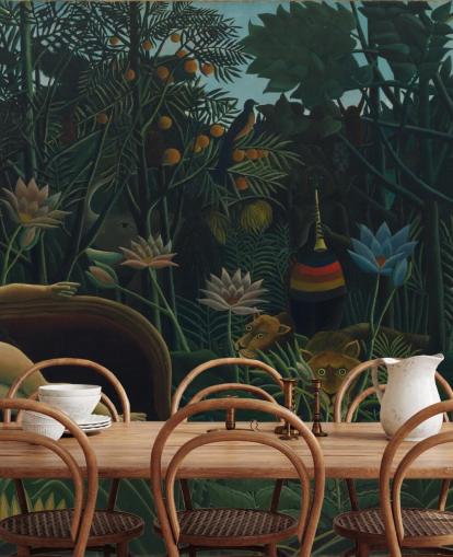 fine art wall mural called The Dream by Henri Rousseau for living rooms and bedrooms fine art wall mural called The Dream by Henri Rousseau for living rooms and bedrooms