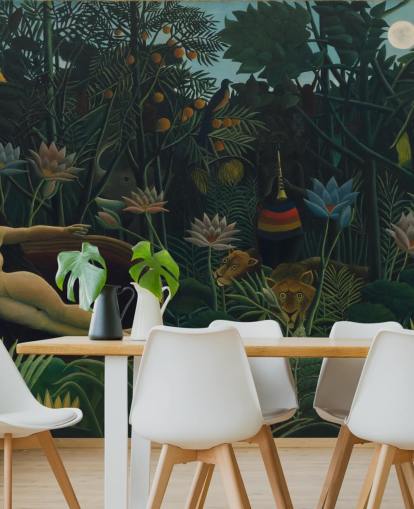 fine art wall mural called The Dream by Henri Rousseau for living rooms and bedrooms